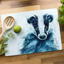 Inky Badger Extra Large Glass Worktop Saver, thumbnail 1 of 6