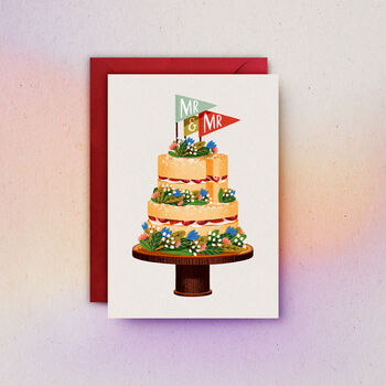 Wedding Cake Greetings Card, 3 of 3