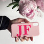 Nude And Hot Pink Personalised Phone Case, thumbnail 1 of 5
