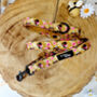 Vintage Yellow Buttercup Peonies Dog Collar, thumbnail 8 of 9