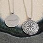 Travel Rune Personalised Solid Silver Necklace, thumbnail 5 of 10