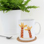 Giraffe Couple 'Selfie' Personalised Mug, thumbnail 1 of 8