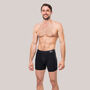 Super Soft Boxer Briefs With Pouch, Black, Six Pack, thumbnail 2 of 5