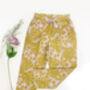 Lavender Leaf Print Pyjamas, thumbnail 4 of 4