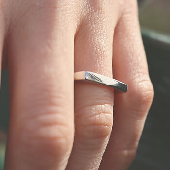 Minimalist Sterling Silver Open Ring Simple Design, 2 of 7