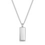 Tall Ingot Tag Men's Necklace 925 Sterling Silver, thumbnail 6 of 6