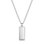 Tall Ingot Tag Men's Necklace 925 Sterling Silver, thumbnail 7 of 7