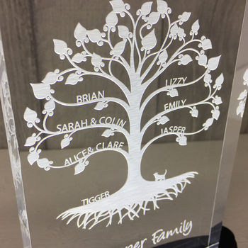 Personalised Family Tree Light By Urban Twist 