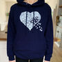 White Butterfly Heart Hoodie, thumbnail 1 of 4