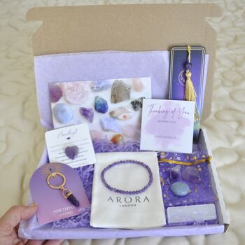 A Gift Of Calm Amethyst Crystal Letterbox Gift, 2 of 6