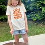 'Chief Marshmallow Toaster' Organic Cotton Kids' T Shirt, thumbnail 1 of 8