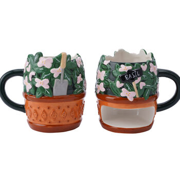 Ceramic Gardener Flower Pot Mug, 3 of 5