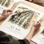 China Travel Print Illustration Of The Terracotta Warriors In Xi’an, thumbnail 1 of 7