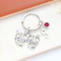 Drama Masks Personalised Keyring Theatre Gift, thumbnail 3 of 10