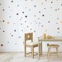 Fabric Hand Drawn Earthy Spots And Dots Wall Stickers, thumbnail 1 of 5