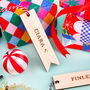 Personalised Christmas Stocking Tag Slimline, thumbnail 2 of 4