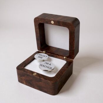 Personalised Teacher's Gift Cufflinks, 3 of 7