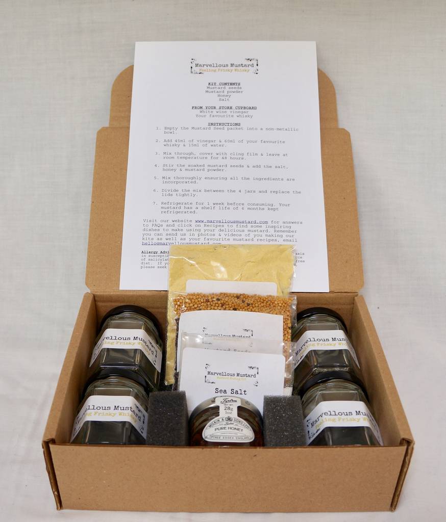 Make Your Own Whisky Mustard Kit By Marvellous Mustard