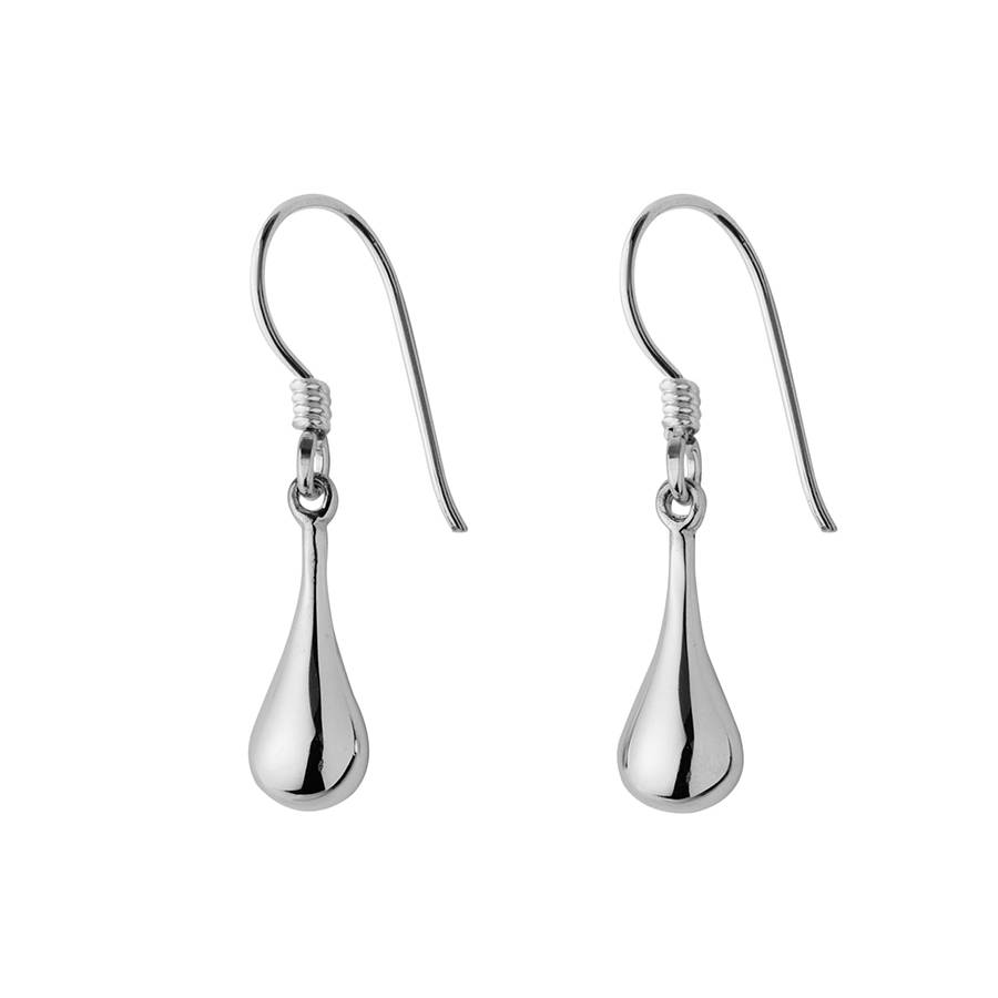 Halycon Silver Teardrop Earrings