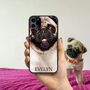 Personalised Pug Dog iPhone Case Dog Lover Gift, thumbnail 1 of 2