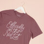 Parent And Child 'On The Nice List' T Shirt Set, thumbnail 6 of 10