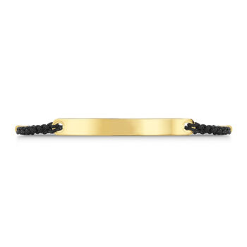 Friendship Plate Bracelet 18 K Gold Plated Steel, 4 of 5