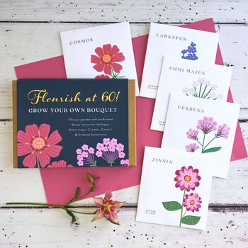 50th Birthday Gardening Gift Grow Your Own Bouquet, 3 of 9