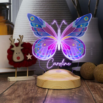 Night Lamp, Butterfly Lamp, Personalised Gift For Her, 3 of 5