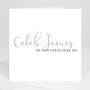 Personalised Christening Or Baptism Calligraphy Card, thumbnail 3 of 6