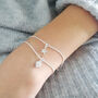 Curb Chain Heart Bracelet I Love You Bestie, thumbnail 2 of 4