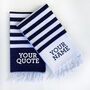 Personalised Beach And Bath Towel And Carrier Strap, thumbnail 9 of 12