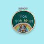 You Got This Guinea Pig Cross Stitch Kit, thumbnail 1 of 5