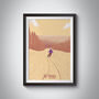 La Tania Ski Resort France Travel Poster Art Print, thumbnail 1 of 6