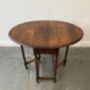 Edwardian Oak Drop Leaf Side Table, thumbnail 3 of 9