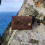 Brown Bird Print Leather Wallet, thumbnail 2 of 7