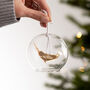Personalised Narwhal Glass Dome Bauble, thumbnail 1 of 4