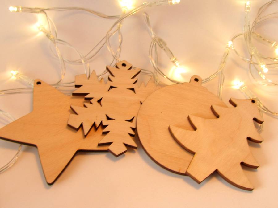 Paint Your Own Christmas Decorations By Red Paper House