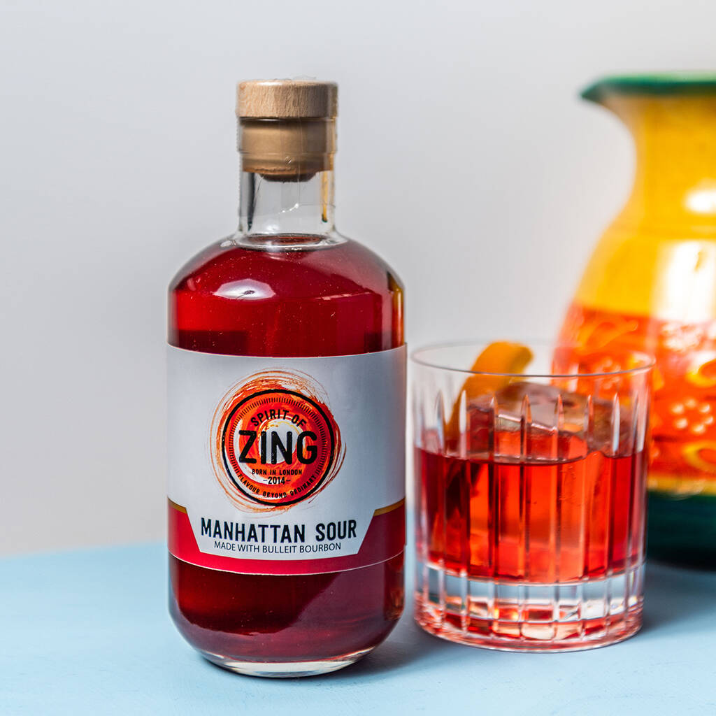 Manhattan Whiskey Sour Cocktail By World of Zing