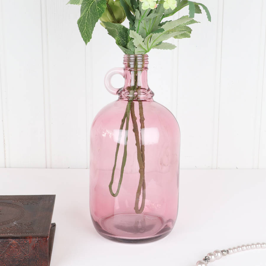 Translucent Pink Bud Vase By Dibor | notonthehighstreet.com