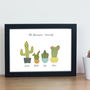 Personalised Cactus Family Print, thumbnail 3 of 5