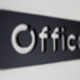 Black Acrylic Office Wall Door Sign Plaque, thumbnail 6 of 10