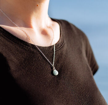 Amazonite Sterling Silver Pendant, 2 of 10