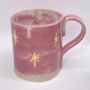 Pink Handmade Starry Mug, thumbnail 3 of 6