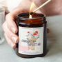 Congratulations Gift Floral Candle, thumbnail 1 of 8