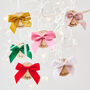 Personalised Mini Bows Christmas Decoration, thumbnail 2 of 3