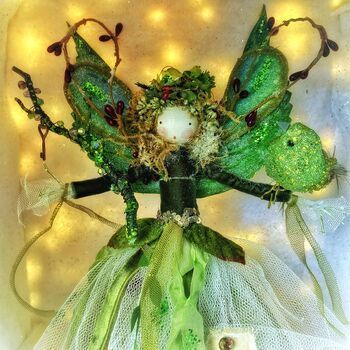 Enchanted Secret Garden Christmas Treetopper Fairy, 11 of 12