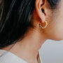 Paloma 18k Gold Twisted Rope Hoop Earrings, thumbnail 3 of 3