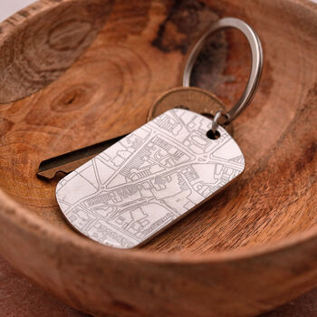 Personalised Street Map Dog Tag Keyring, 3 of 12