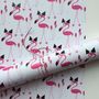 Flamingo Gift Wrapping Paper Or Gift Wrap And Card Set, thumbnail 8 of 9