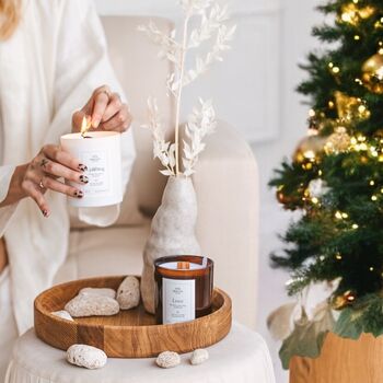 Christmas Joy Candle Gift Soy Candle Scented With Pure Essential Oils, 8 of 11